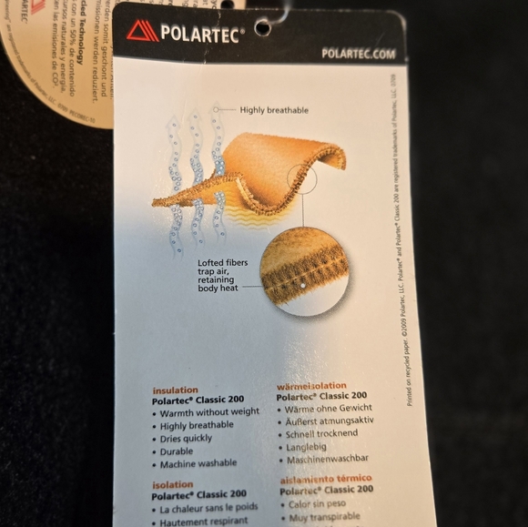 Mens L.L.Bean Polartec Black Fleece Vest - Picture 4 of 5